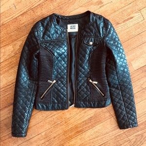 Black Faux Leather Jacket